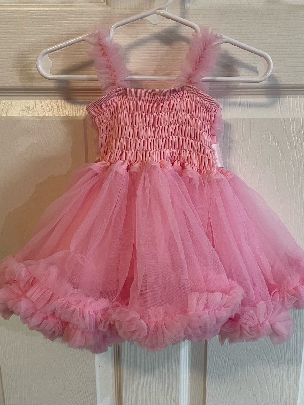 RuffleButts Princess Petti Pink Tulle Dress 0-12M